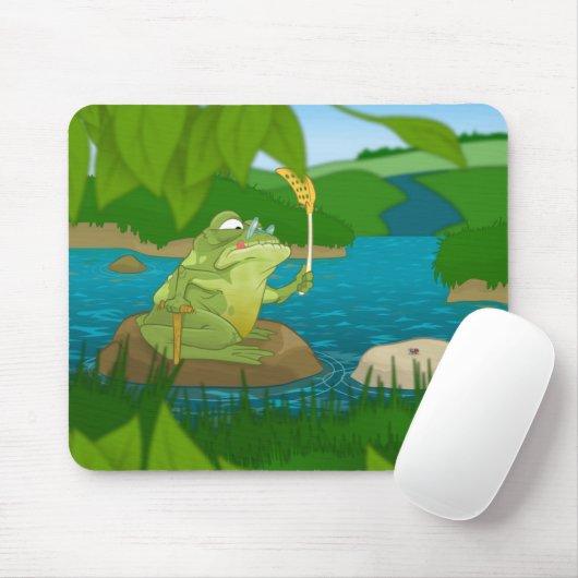 Oude kikker muismat (Met muis)