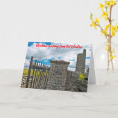 Oude Kilcullen Kerstkaart Kaart (Gele Bloem)