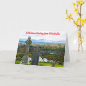 Oude Kilcullen Kerstkaart Kaart (Gele Bloem)