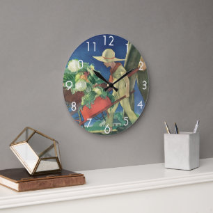 Oude kind, biologisch tuinieren; overwinningstuin grote klok