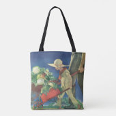 Oude kind, Biologische tuin; OverwinningsTuin Tote Bag (Achterkant)