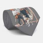 Oude kind, jongenspiraat, hond, spiegel, boekanier stropdas (Opgerold)