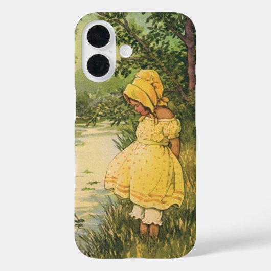 Oude kinderen, jongen en meisje spelen bij beek Case-Mate iPhone case (Achterkant)