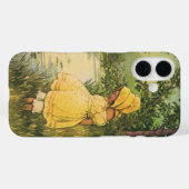 Oude kinderen, jongen en meisje spelen bij beek Case-Mate iPhone case (Achterkant (horizontaal))