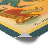 Oude kinderrijmpjes illustratie uit de jaren 30 He Poster (Hoek)