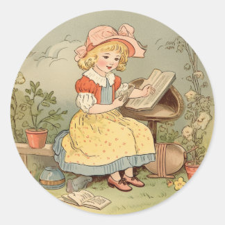 Oude kinderrijmpjes sprookjes sticker