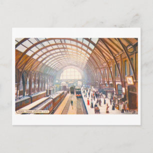Oude King's Cross Station in Londen, Engeland Briefkaart