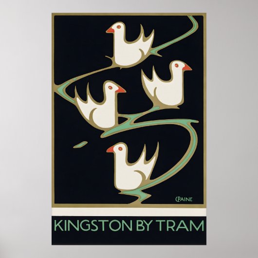 Oude Kingston London Reisposter Kingston Poster (Voorkant)
