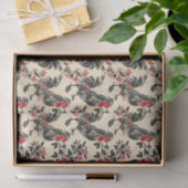 Oude Kippenpatroon Verouderd Tissuepapier (Geschenk)