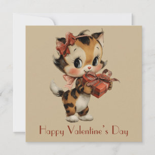 Oude Kitty Charme Valentijnsdag Kaart