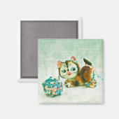 Oude Kitty Kat Magneet (Voorkant / Achterkant)