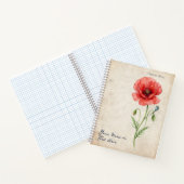 Oude Klaproos Papaver rhoeas Notitieboek (Binnen)