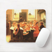 Oude klaslokaalschilderkunst muismat (Met muis)