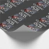 Oude Klassic Guitar Birthday Guitarist Musicus Cadeaupapier (Hoek)