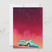 Oude Klassieke Auto Kaart (Achterkant)