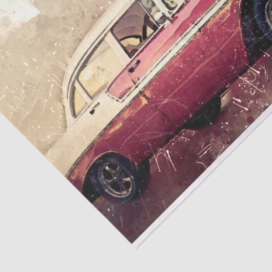 Oude klassieke autoontkoppeling tissuepapier (Detail)