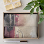 Oude klassieke autoontkoppeling tissuepapier (Geschenk)