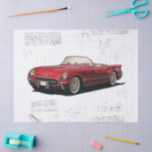 Oude klassieke autoontkoppeling tissuepapier (Craft)