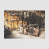 Oude klassieke autoontkoppeling tissuepapier (Voorkant)