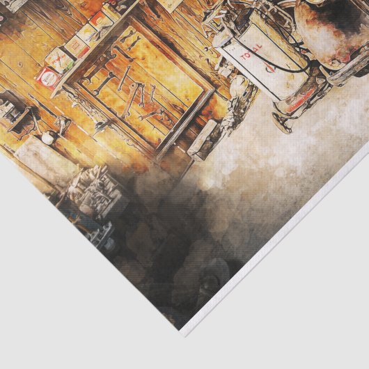 Oude klassieke autoontkoppeling tissuepapier (Detail)