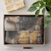 Oude  klassieke autoontkoppeling tissuepapier (Geschenk)