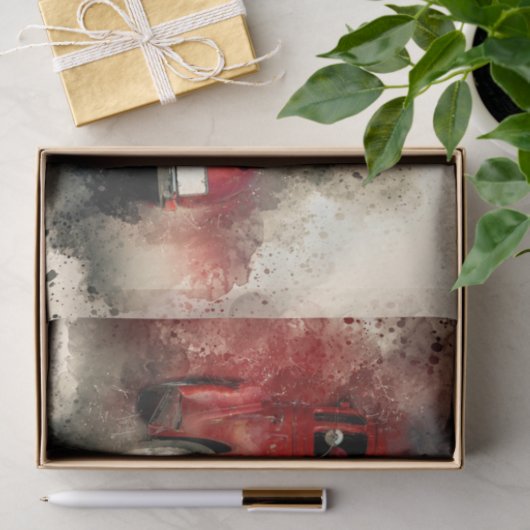 Oude klassieke autoontkoppeling tissuepapier (Geschenk)