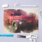 Oude  klassieke autoontkoppeling tissuepapier (Craft)