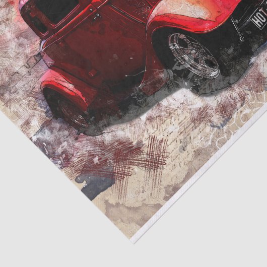 Oude klassieke autoontkoppeling tissuepapier (Detail)