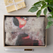 Oude  klassieke autoontkoppeling tissuepapier (Geschenk)