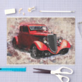 Oude  klassieke autoontkoppeling tissuepapier (Craft)