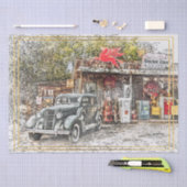 Oude  klassieke autoontkoppeling tissuepapier (Craft)