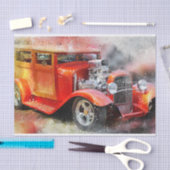 Oude  klassieke autoontkoppeling tissuepapier (Craft)
