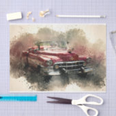 Oude klassieke autoontkoppeling tissuepapier (Craft)