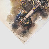 Oude klassieke autoontkoppeling tissuepapier (Detail)