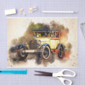 Oude klassieke autoontkoppeling tissuepapier (Craft)