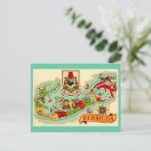 Oude Klassieke Bermuda Kaart (Staand voorkant)