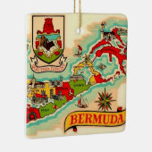 Oude Klassieke Bermuda Kaart Keramisch Ornament (Rechts)