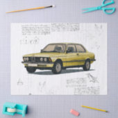 Oude klassieke BMW-autoontkoppeling Tissuepapier (Craft)