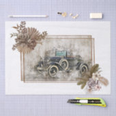 Oude  Klassieke Boho Car Decoupage Tissuepapier (Craft)