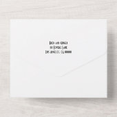 Oude Klassieke Hollywood All In One Uitnodiging (Achterkant)