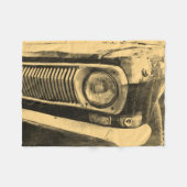 oude klassieke koplamp fleece deken (Voorkant (Horizontaal))