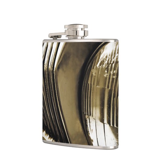 Oude klassieke koplamp heupfles (Links)