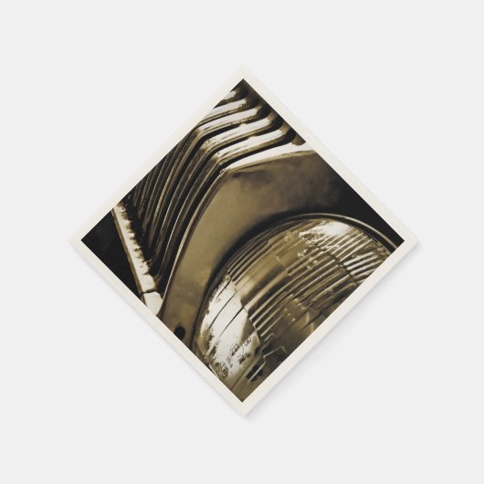 Oude klassieke koplamp servetten (Hoek)