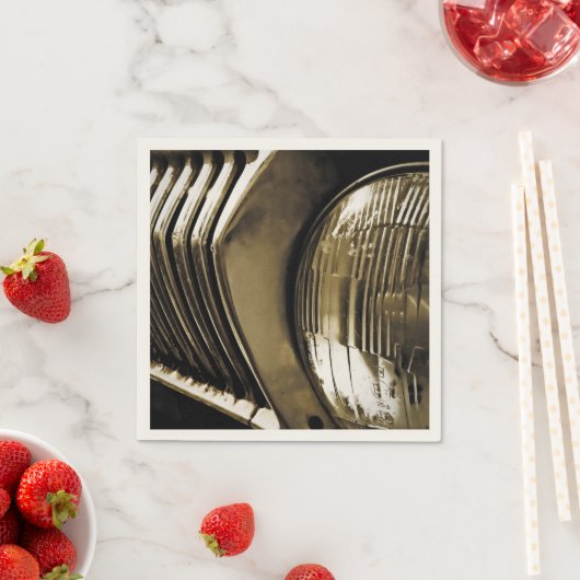 Oude klassieke koplamp servetten (Insitu)