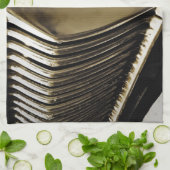 Oude klassieke koplamp theedoek (Gevouwen)