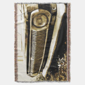 Oude klassieke koplampen deken (Voorkant Verticaal)