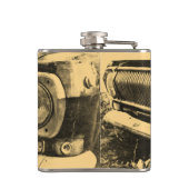  oude klassieke koplampen heupfles (Achterkant)