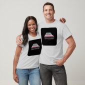 Oude klassieke kwikstaar rode voorkant t-shirt (Unisex)