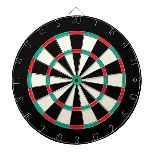 Oude Klassieke Ontwerp Dartbord (Voorkant)