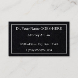 Oude, Klassieke professionele Visitekaartje met fa